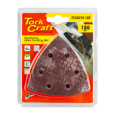 (image for) Oscillating Sandpaper A/o 93mm 10pc Delta Shape 180grit