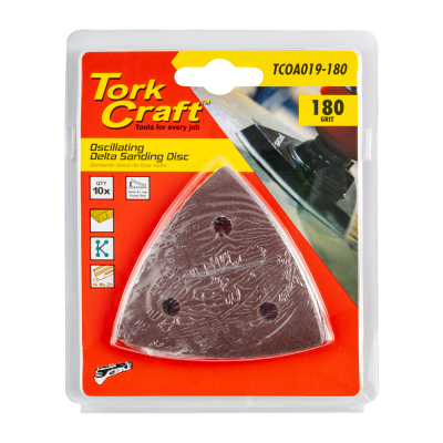 (image for) Oscillating Sandpaper A/o 80mm 10pc Delta Shape 180grit