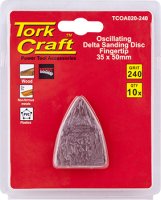 (image for) Oscillating Sandpaper A/o 35x50mm 10pc Fingertip 240grit