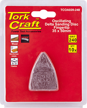 (image for) Oscillating Sandpaper A/o 35x50mm 10pc Fingertip 240grit