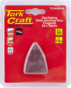 (image for) Oscillating Sandpaper A/o 35x50mm 10pc Fingertip 80grit