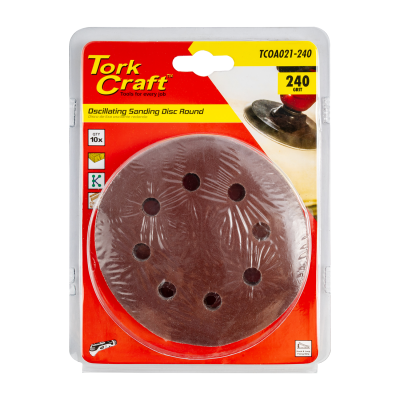 (image for) Oscillating Sandpaper A/o 115mm 10pc Round 240grit
