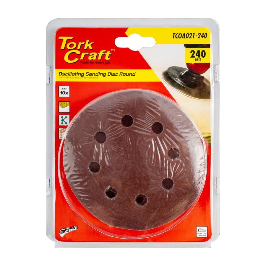 (image for) Oscillating Sandpaper A/o 115mm 10pc Round 240grit