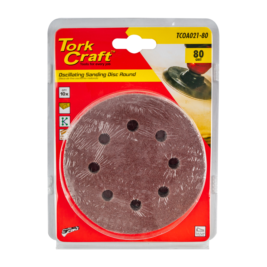 (image for) Oscillating Sandpaper A/o 115mm 10pc Round 80grit