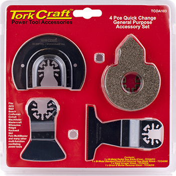 (image for) Quick Change Oscillating General Purpose Accessory Kit 4pc