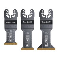 (image for) Tork Craft Quick Change Oscillating Titanium Blade Wood & Metal Accessory Kit 3pc