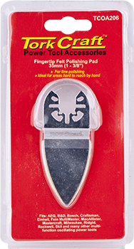 (image for) Quick Change Base & Arbor 35mm Fingertip Felt Polishing Pad