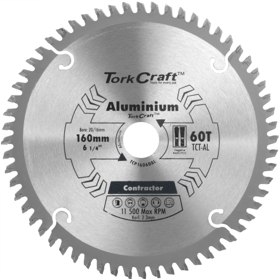 (image for) Blade Contractor Alum 160 X 60t 20/16 Circular Saw Tct
