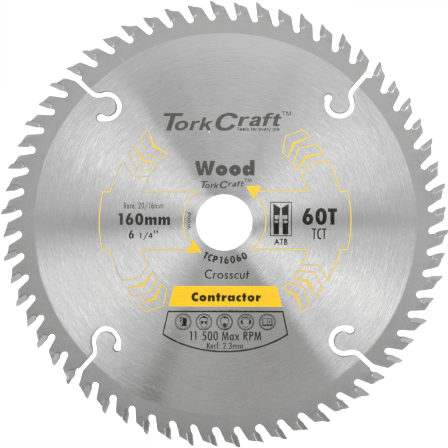 (image for) Blade Contractor 160 X 60t 20/16 Circular Saw Tct