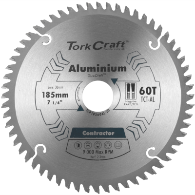 (image for) Blade Contractor Alum 185 X 60t 30 Circular Saw Tct