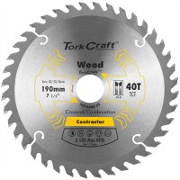 (image for) Blade Contractor 190 X 40t 30/20/16 Circular Saw Tct