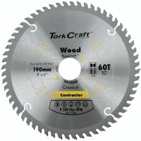 Blade Contractor 190 X 60t 30/1/20/16 Circular Saw Tct (image for) Blade Contractor 190 X 60t 30/1/20/16 Circular Saw Tct