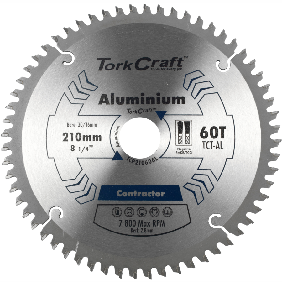 (image for) Blade Contactor Alum 210 X 60t 30/16 Circular Saw Tct