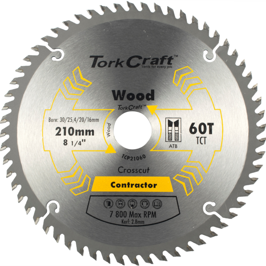 (image for) Blade Contractor 210 X 60t 30-1-20-16 Circular Saw Tct