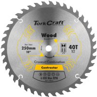 Blade Contractor 250 X 40t 16mm Circular Saw Tct (image for) Blade Contractor 250 X 40t 16mm Circular Saw Tct