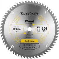 Blade Contractor 250 X 60t 16mm Circular Saw Tct (image for) Blade Contractor 250 X 60t 16mm Circular Saw Tct