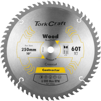 (image for) Blade Contractor 250 X 60t 16mm Circular Saw Tct