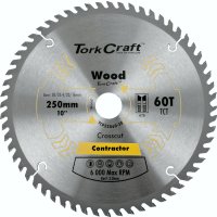 (image for) Blade Contractor 250 X 60t 30/20/16 Circular Saw Tct