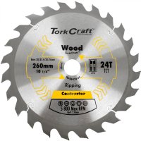 (image for) Blade Contractor 260 X 24t 30/1/20/16 Circular Saw Tct