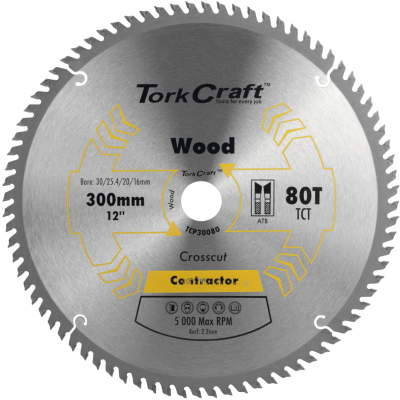 (image for) Blade Contractor 300 X 80t 30/1/20/16 Circular Saw Tct