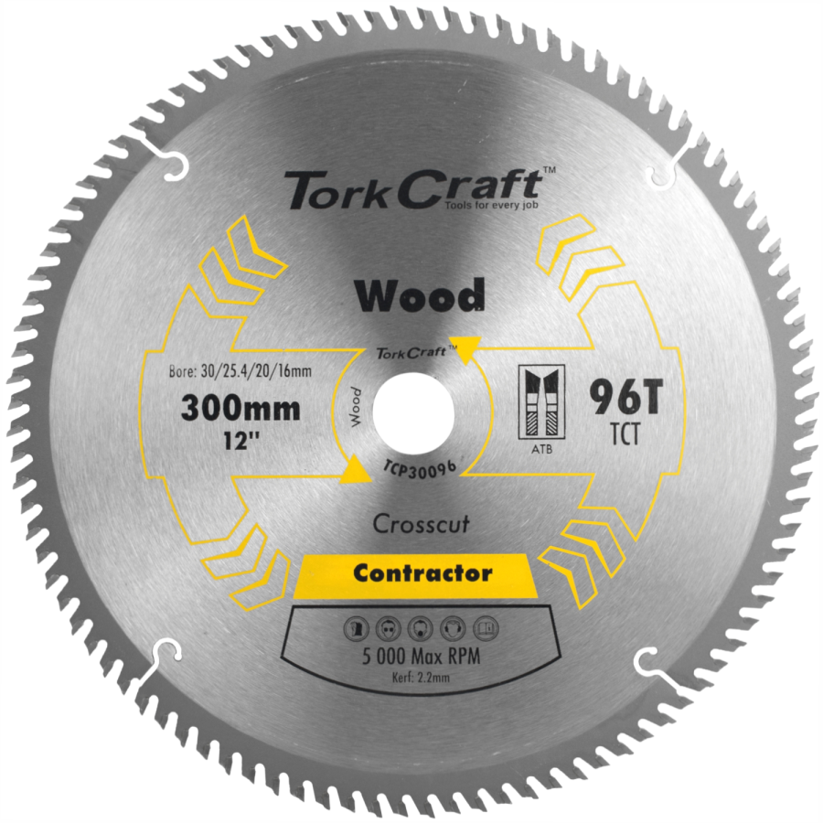 (image for) Blade Contractor 300 X 96t 30/1/20/16 Circular Saw Tct