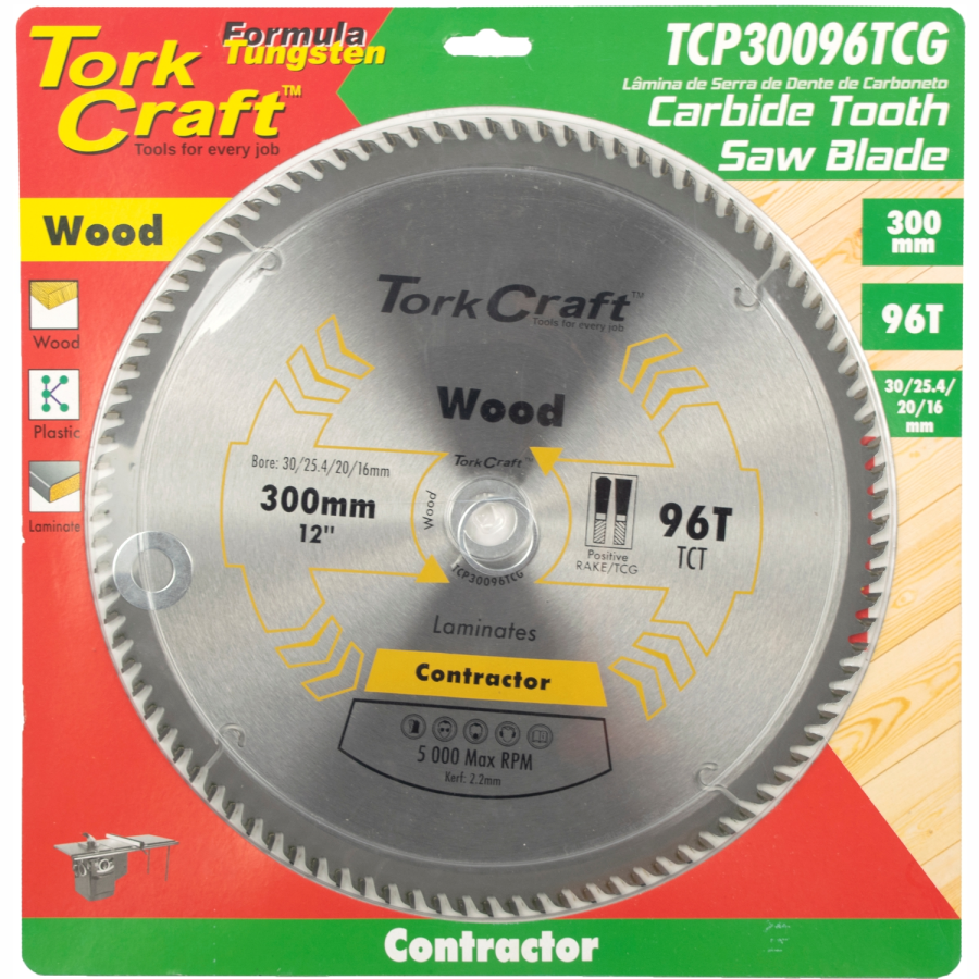 (image for) Blade Contractor 300 X 96t Tcg Pos.30/1/16 Circular Saw Tct