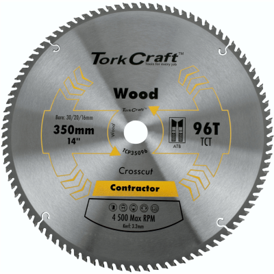(image for) Blade Contractor 350 X 96t 30/1 Circular Saw Tct