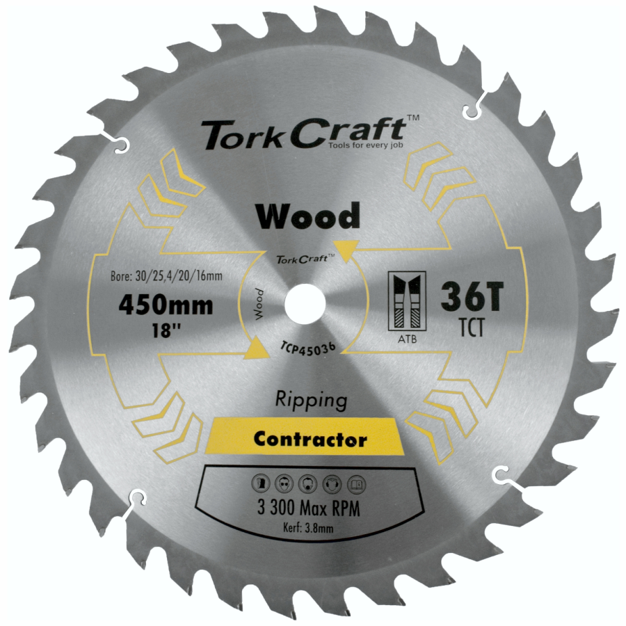 (image for) Blade Contractor 450 X 36t 30/1 Circular Saw Tct