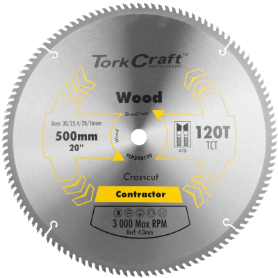 (image for) Blade Contractor 500 X 120t 30/1 Circular Saw Tct