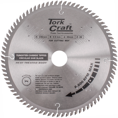 (image for) Blade Tct 230 X 80t 30/1/16 Tcg Positive Profesional Industrial