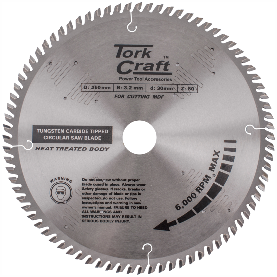(image for) Blade Tct 250 X 80t 30mm Alum Tcg Negative Profesional Industrial