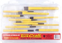 Tork Craft Chisel And Punch Set 12pc (image for) Tork Craft Chisel And Punch Set 12pc