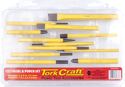 (image for) Tork Craft Chisel And Punch Set 12pc