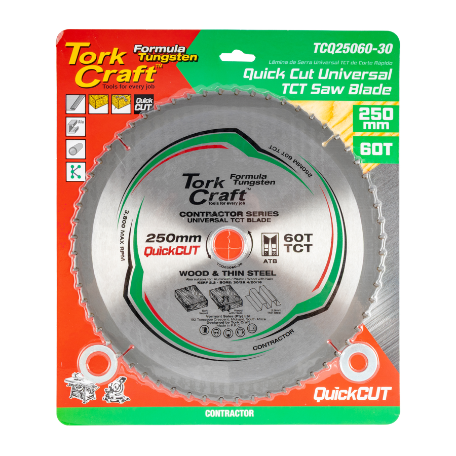 (image for) Universal Quick Cut Tct Blade 250x60t 30-20-16
