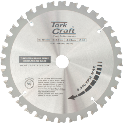(image for) Tct Blade Steel Cutting. 185x32t 20/16