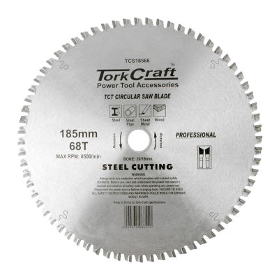 (image for) Tct Blade Steel Cutting 185x68t 20/16