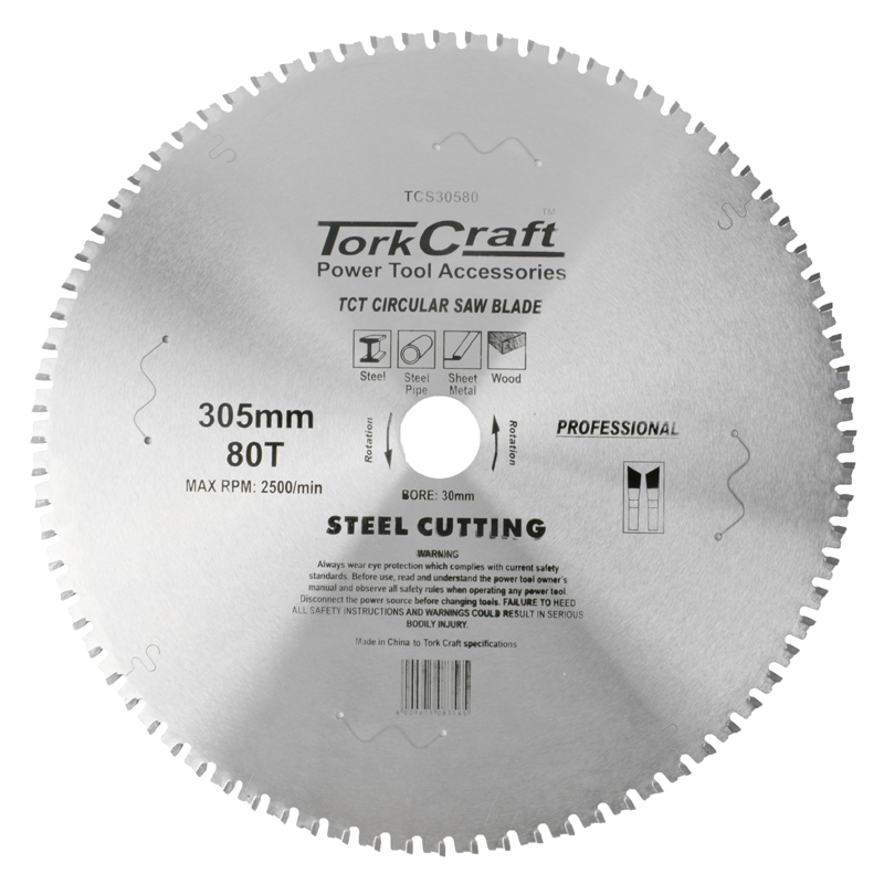 (image for) Tct Blade Steel Cutting 305x80t 30mm