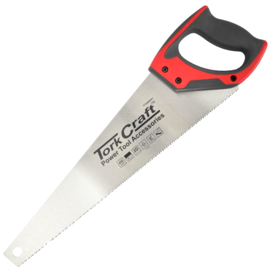 (image for) Hand Saw 450mm 7tpi 0.9mm Temp. Blade Abs Handle