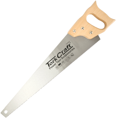 (image for) Hand Saw 550mm 7tpi 0.9mm Temp. Blade Wood Handle