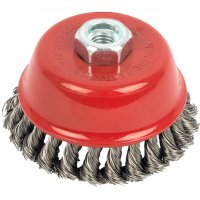 (image for) Wire Cup Brush 100 X M14 Knotted Stainless Steel Bulk