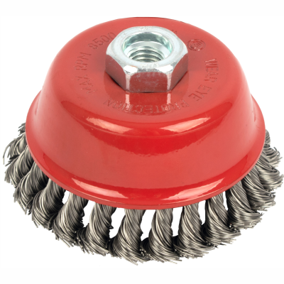 (image for) Wire Cup Brush 100 X M14 Knotted Stainless Steel Bulk