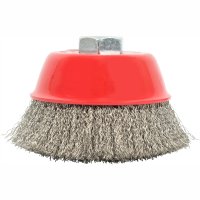 (image for) Wire Cup Brush 100 X M14 Crimped Stainless Steel Bulk Tcw