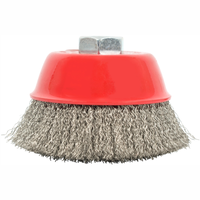 (image for) Wire Cup Brush 100 X M14 Crimped Stainless Steel Bulk Tcw