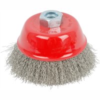 (image for) Wire Cup Brush 100 X M14 Crimped Stainless Steel Tcw
