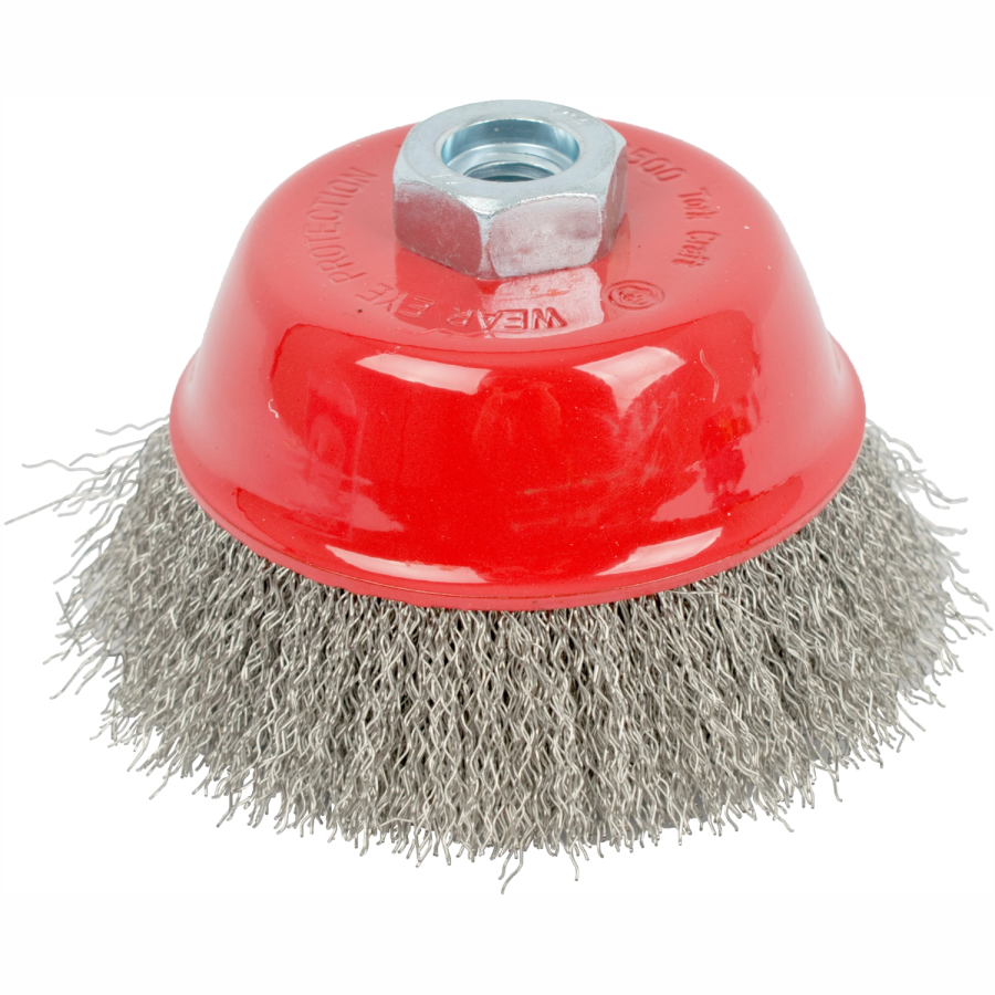 (image for) Wire Cup Brush 100 X M14 Crimped Stainless Steel Tcw