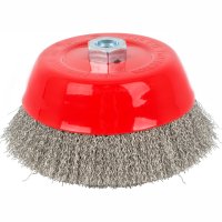 (image for) Wire Cup Brush 150 X M14 Crimped Stainless Steel Bulk Tcw