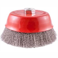 (image for) Wire Cup Brush 150 X M14 Crimped Stainless Steel Tcw