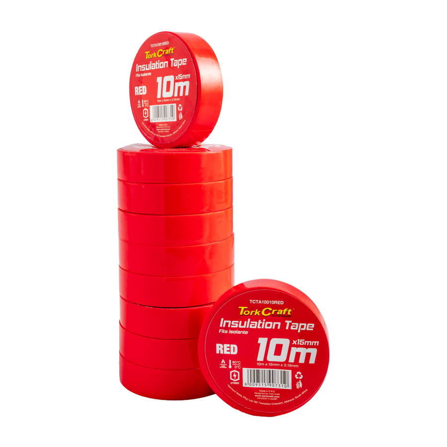 (image for) 0.15mmx15mmx10m Red Insulation Tape