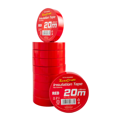 (image for) 0.20mmx18mmx20m Red Insulation Tape