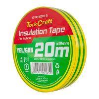 (image for) 0.20mmx18mmx20m Yellow And Green Insulation Tape